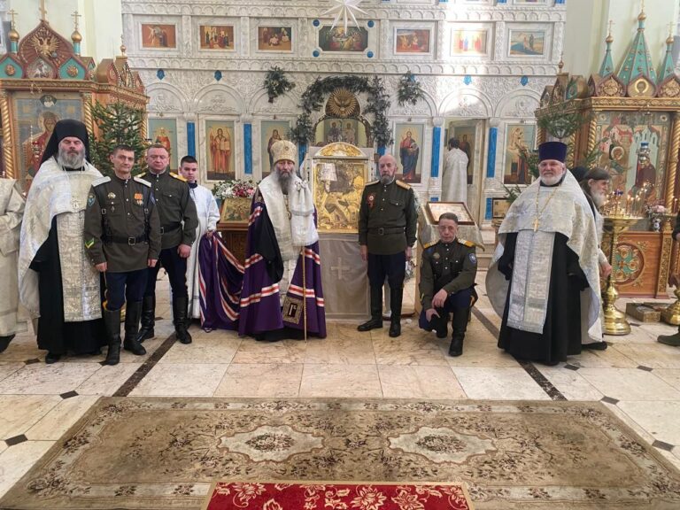 Даубихинская станица в Крещенские праздники и в дни пребывания Чудотворной иконы Пресвятой Богородицы «Умиление » Святыни 16 века Псково — Печерского монастыря.